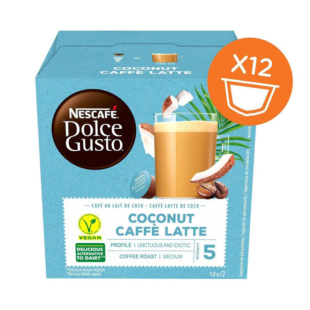 Nescafe Dolce Gusto - Vegan - Coconut  caffe latte - 12 capsules