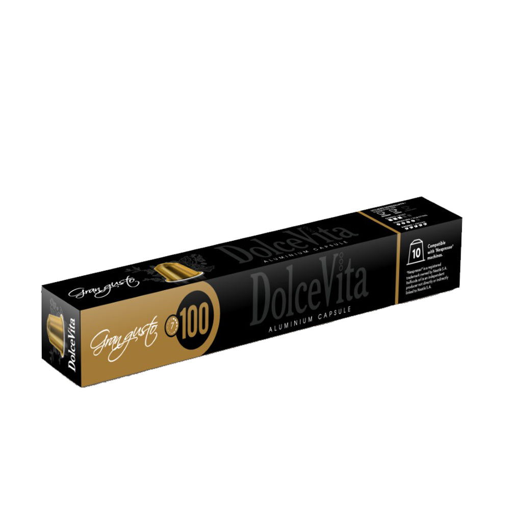 Dolce Vita - Nespresso Compatible - Gran Gusto - 10 Aluminium capsules