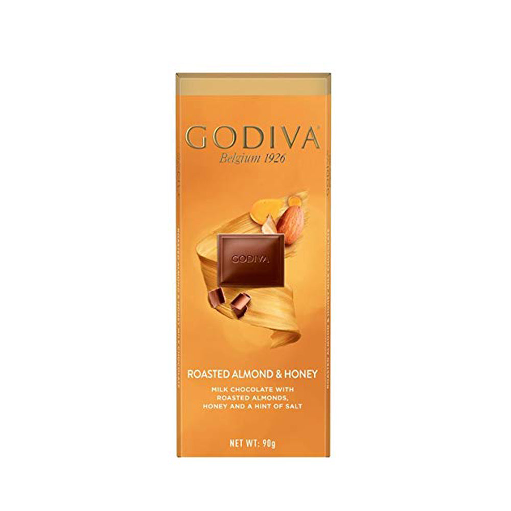 Godiva - Milk Chocolate with Roasted Almond & Honey - 90g