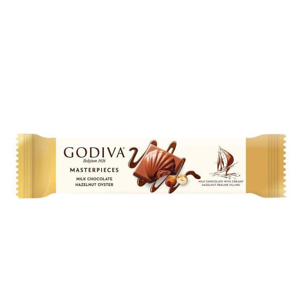 Godiva Masterpieces - Milk Chocolate Hazelnut Oyster - 30g