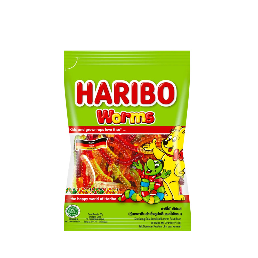 Haribo - Worms Jellies - 70g
