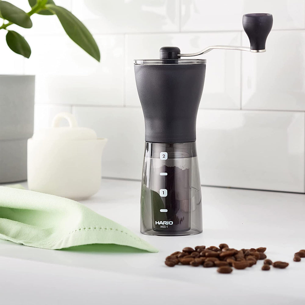 Hario - Ceramic Coffee Mill ‚?? ‚??Mini-Slim Plus‚?ô Manual Coffee Grinder