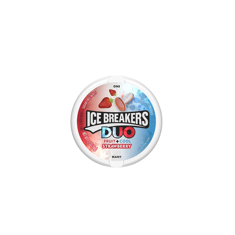 Ice Breakers - Duo Fruit+Cool - Sugar Free Mints - Strawberry - 36g