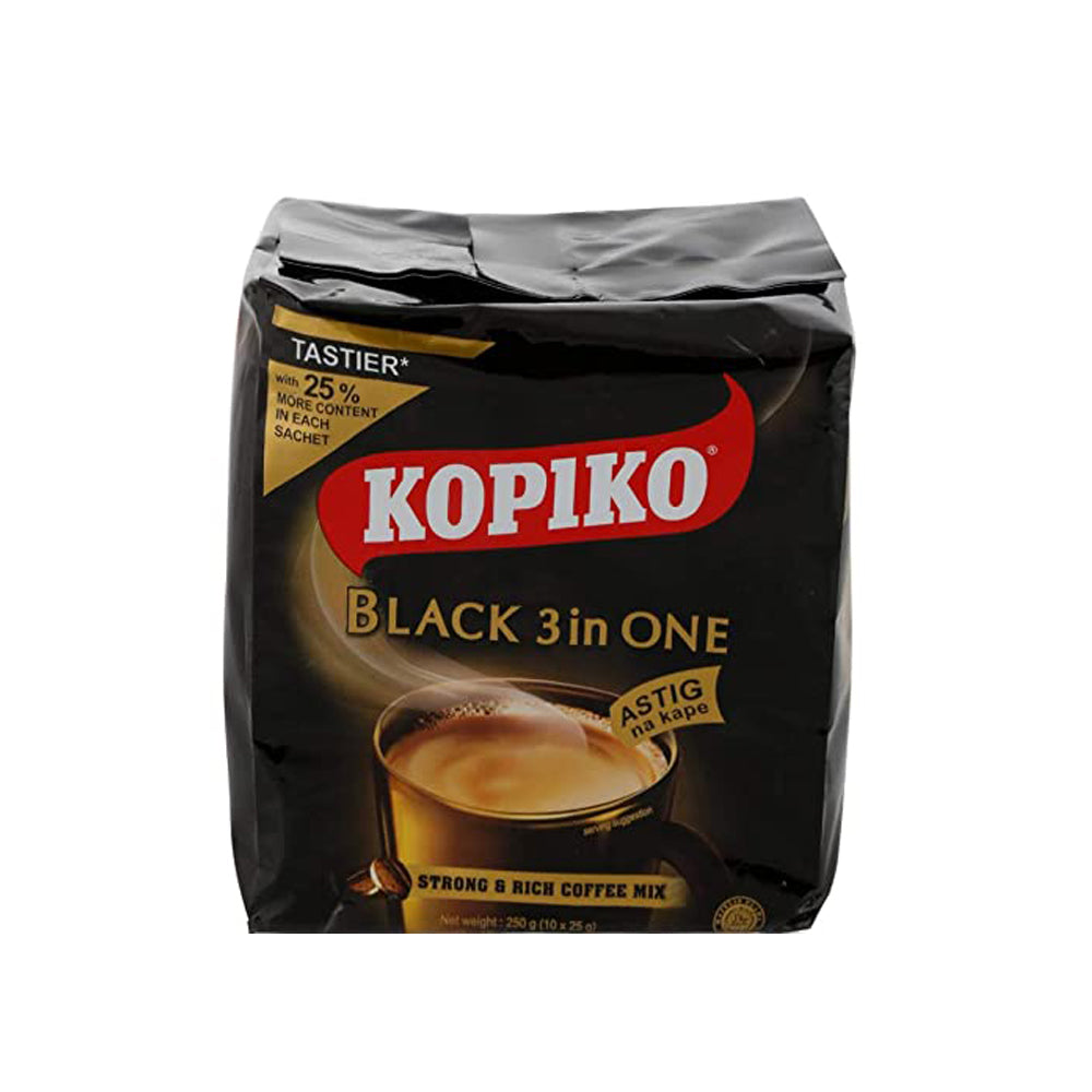 Kopiko - Black 3 in 1 Coffee - 25g x 10 sachets