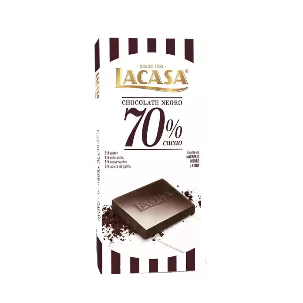 LACASA - 70% Cocoa Dark Chocolate - 100g