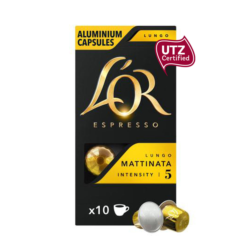 L'OR Nespresso Compatible Pods - Mattinata Lungo 5 - 10 Capsules