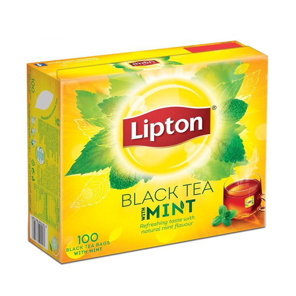 Lipton - Black - Mint - 100 Tea Bags