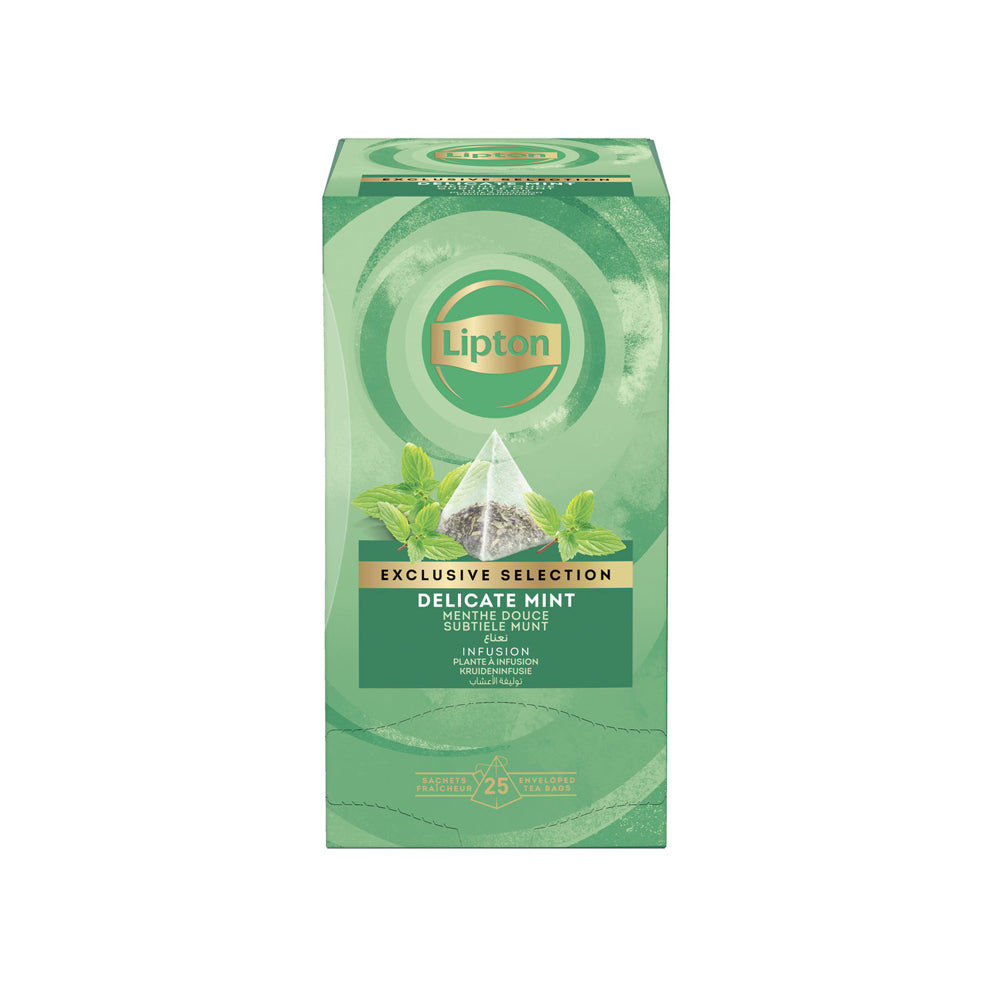 Lipton - Exclusive Selection - Delicate Mint - 25 Pyramid Tea Bags