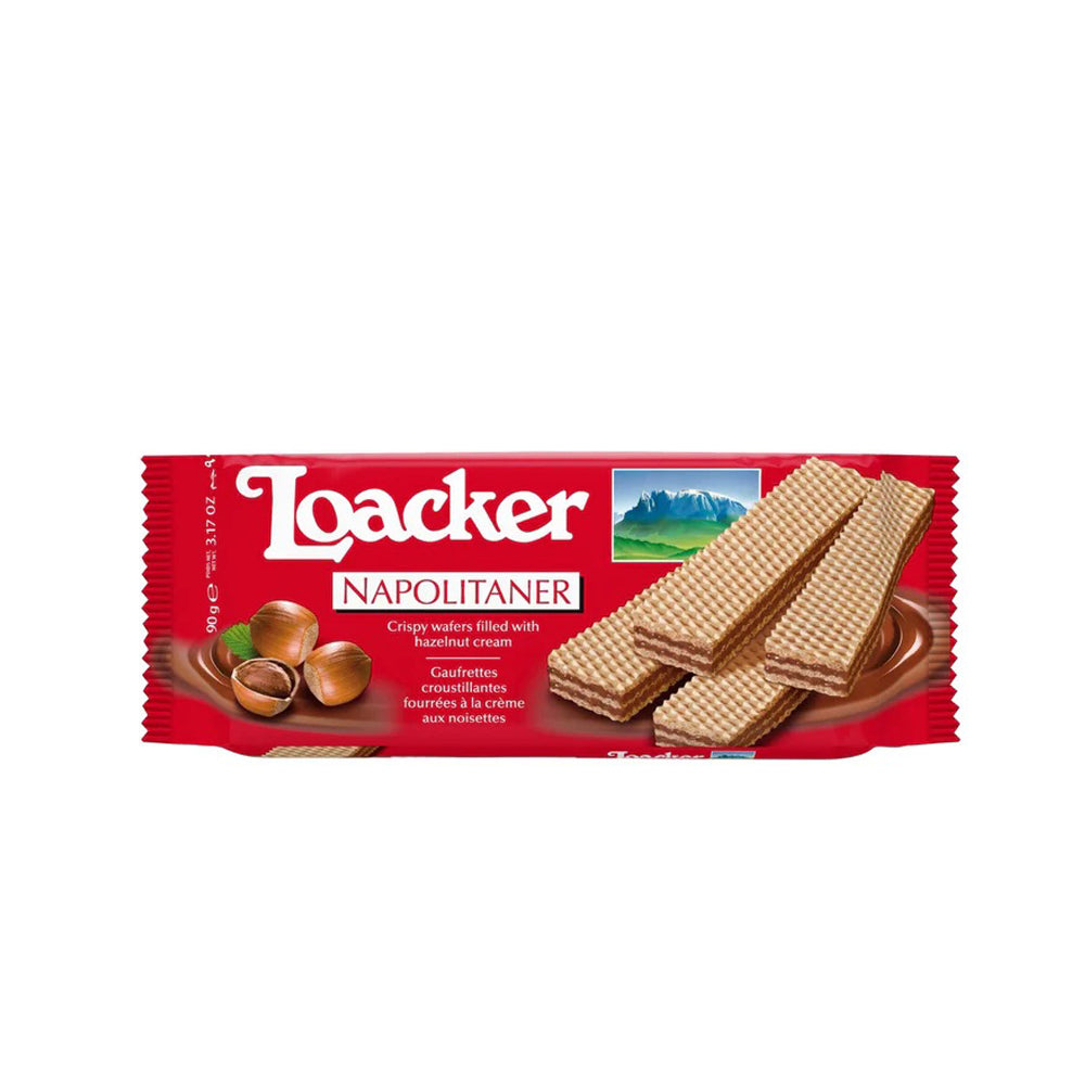 Loacker - Napolitaner Hazelnut Cream Wafer - 90g