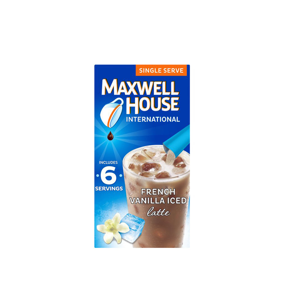 Maxwell House French Vanilla Iced Latte - 6 Sachets