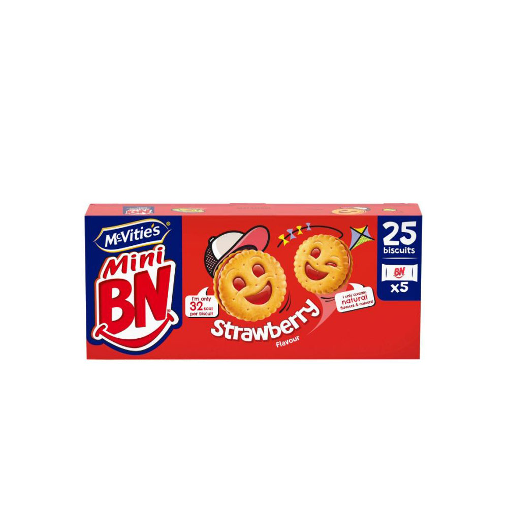 McVitie's - Mini BN Strawberry Biscuits - 25 biscuits - 175g
