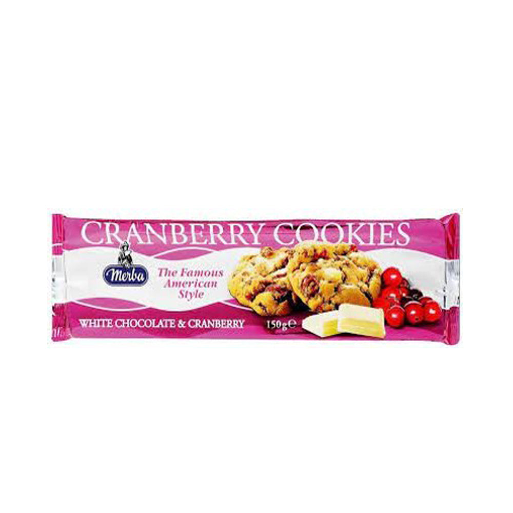 Merba - White Chocolate & Cranberry Cookies -150g