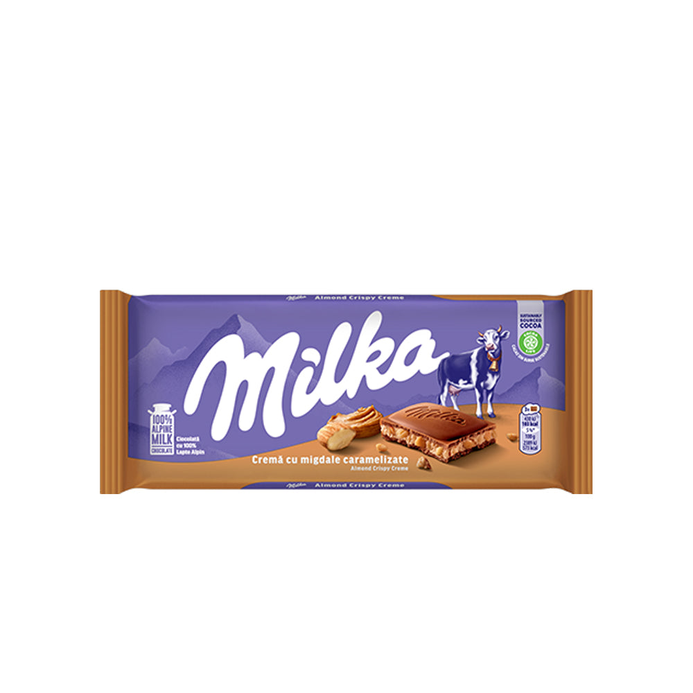 Milka - Crema with Caramelized Almonds - 90g