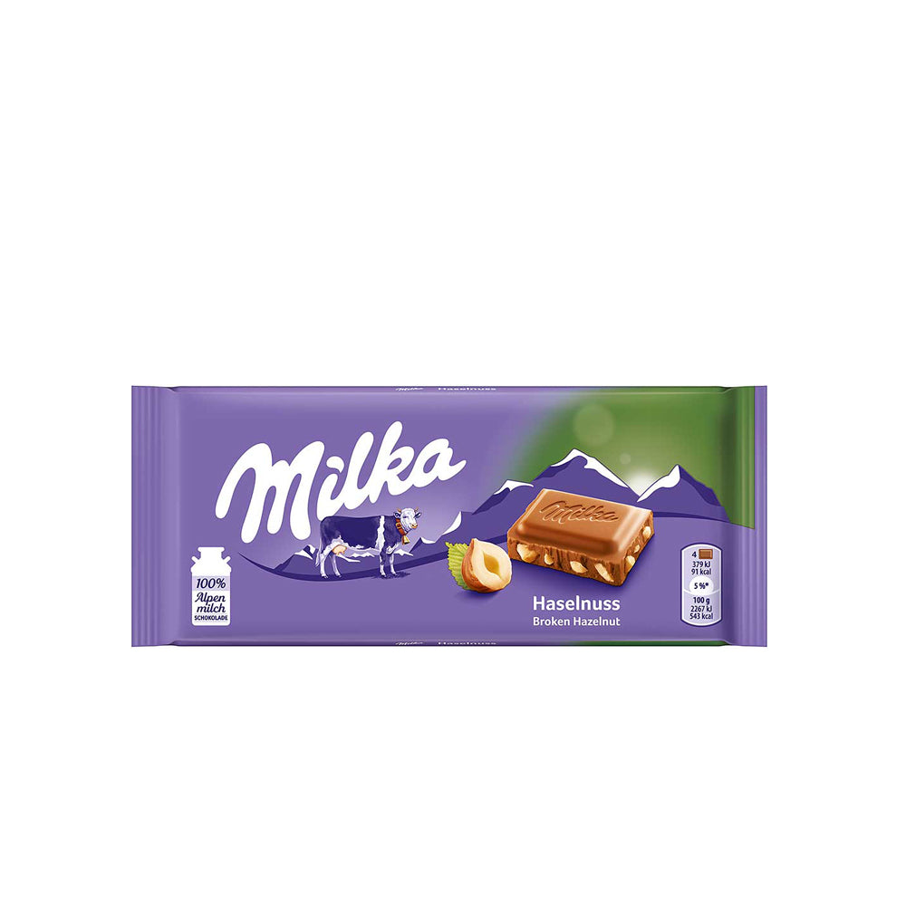 Milka - Broken Hazelnut Chocolate -100g