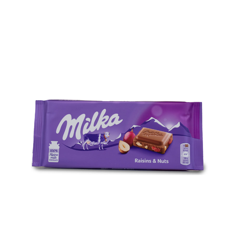 Milka Raisins & Nuts 100g