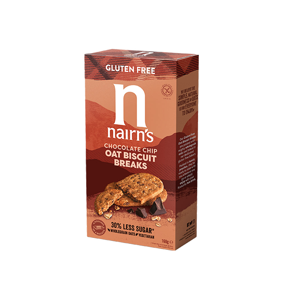 Nairn's - Chocolate Chip Oat Biscuit Breaks - Gluten-Free - 160g