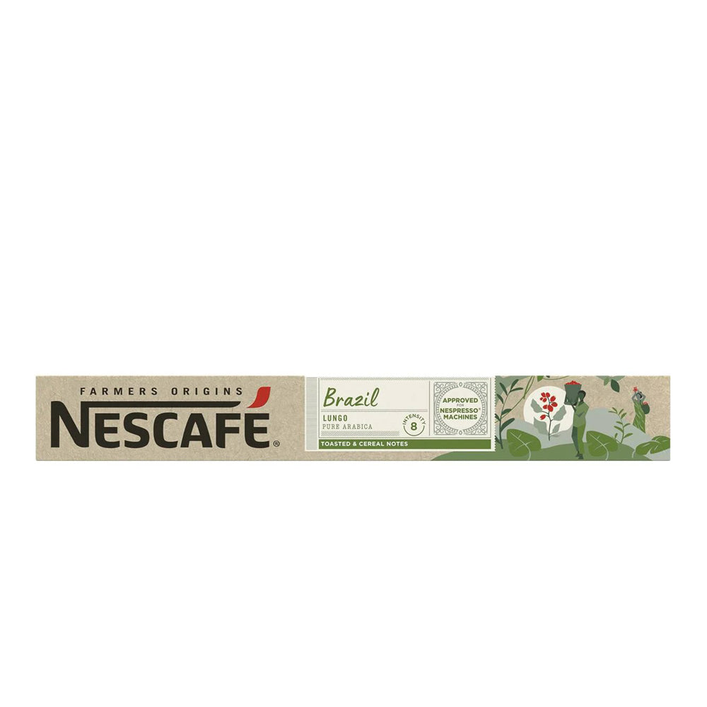 Nescafe - Nespresso Compatible - Farmers Origins - Brazil - 10 Aluminum Capsules