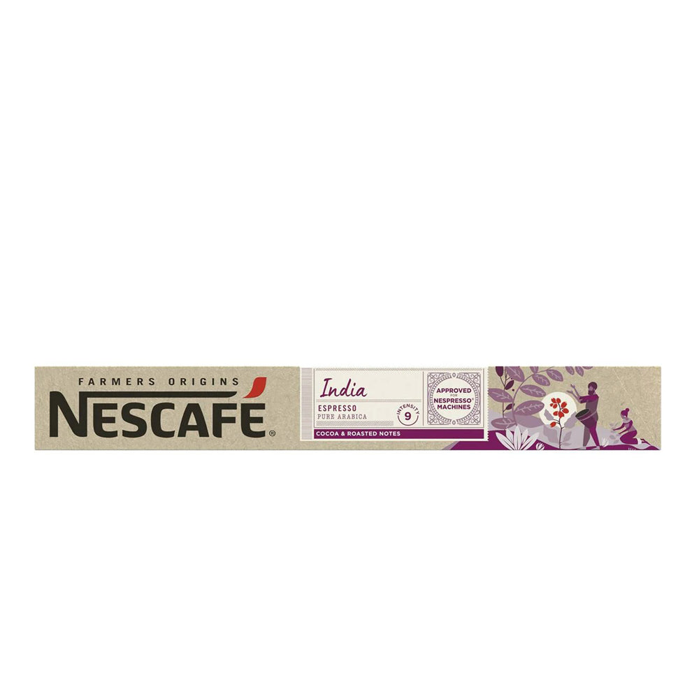 Nescafe - Nespresso Compatible - Farmers Origins - India - 10 Aluminum Capsules