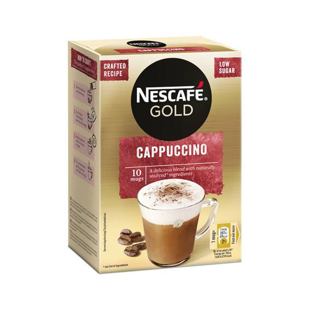 Nescafe Gold - Cappuccino - Low Sugar - 10 sachets – Fengany