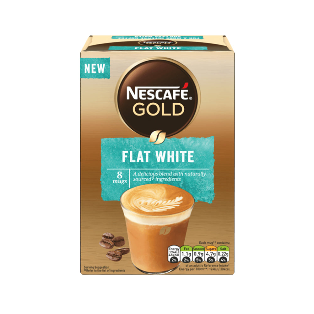 Nescafe Gold Flat White Instant - 8 sachets