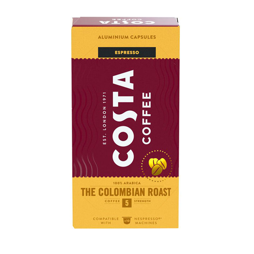 Costa Nespresso Compatible Colombian Roast Espresso - 10 Caspules