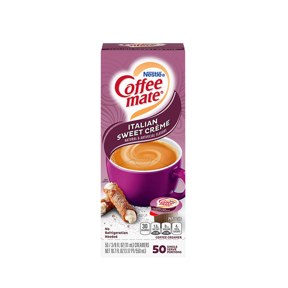 Nestle - Coffee mate Coffee Creamer - Italian Sweet Cream - 50 servings