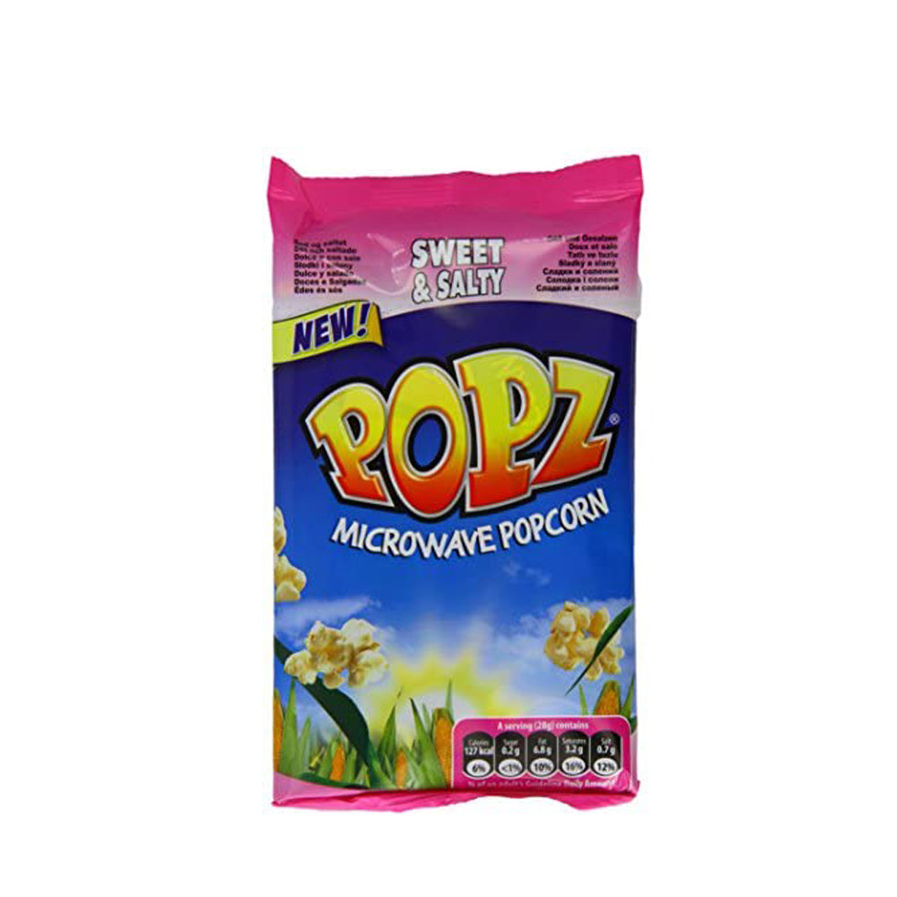 POPZ - Microwave Sweet & Salty Flavoured Popcorn - 85g