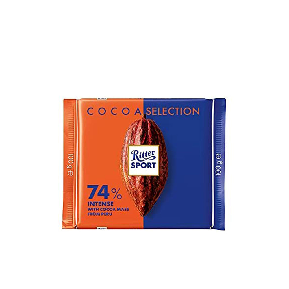 Ritter Sport - Cocoa Selection 74% Dark Chocolate - 100g