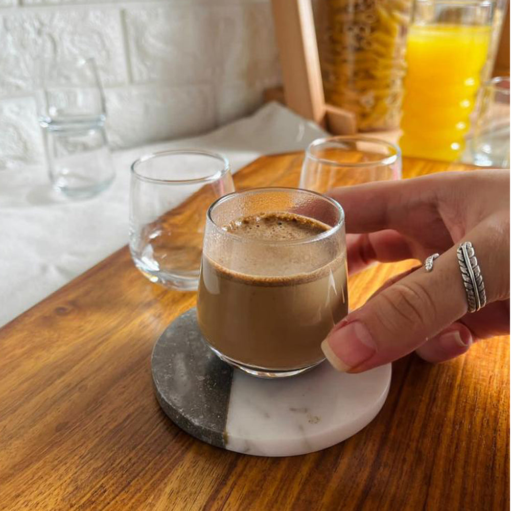 Espresso Glass Cups - Merry Moments - 3.25 oz - Per Cup