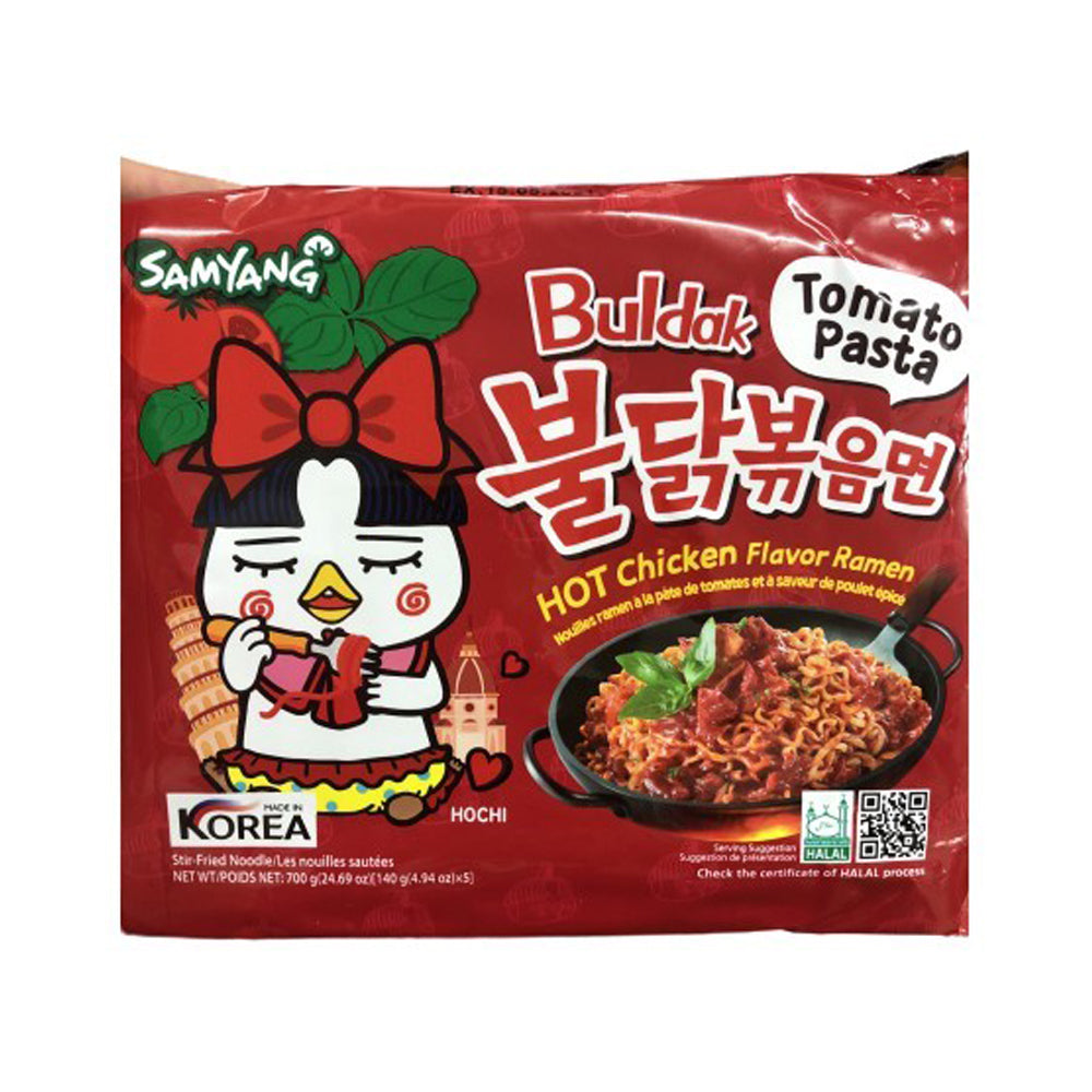 Samyang - Buldak Tomato Pasta Hot Chicken Flavor Ramen - 140g