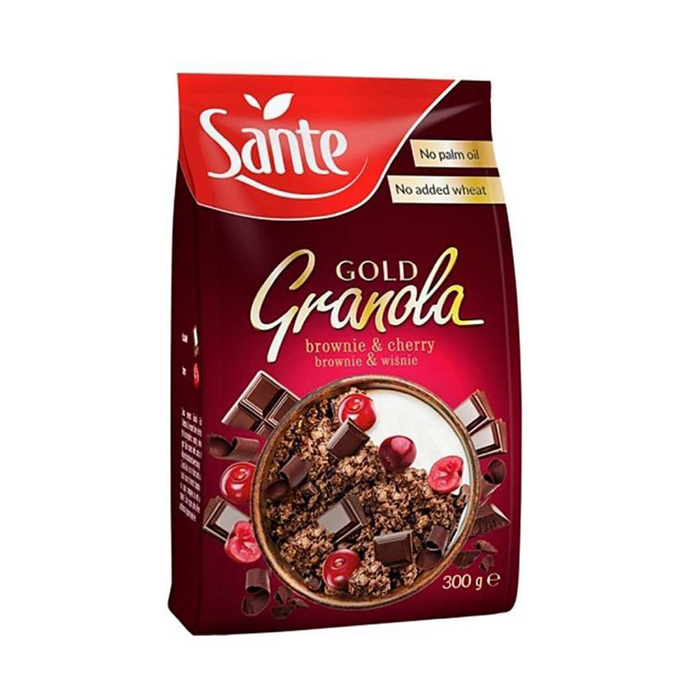Sante - Gold Granola - Brownie & Cherry - 300g