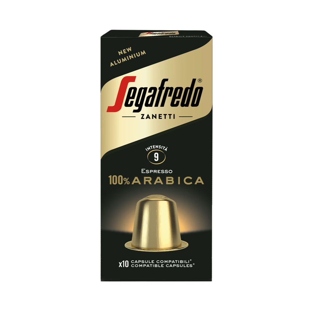 Segafredo - Nespresso Compatible -Aluminium Caps - 100% Arabica - 10 capsules