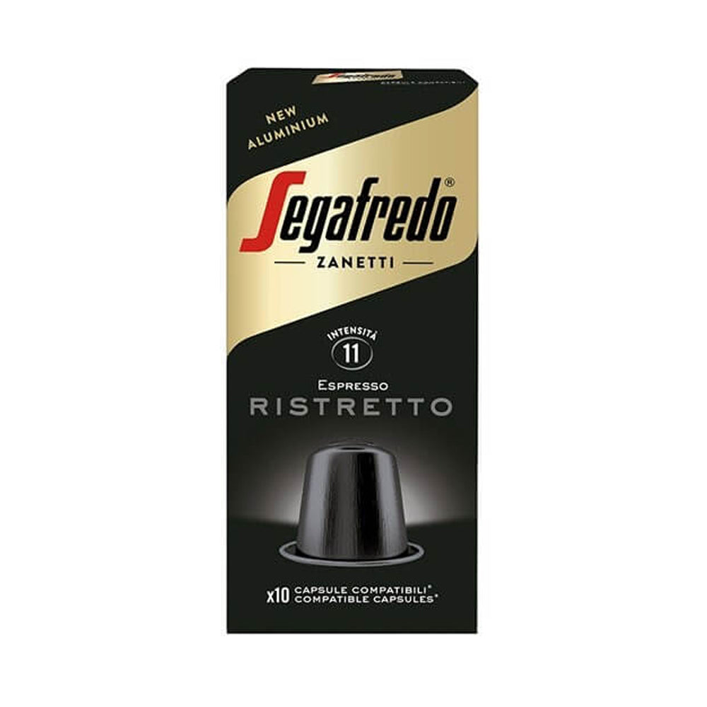 Segafredo - Nespresso Compatible -Aluminium Caps - Ristretto - 10 capsules
