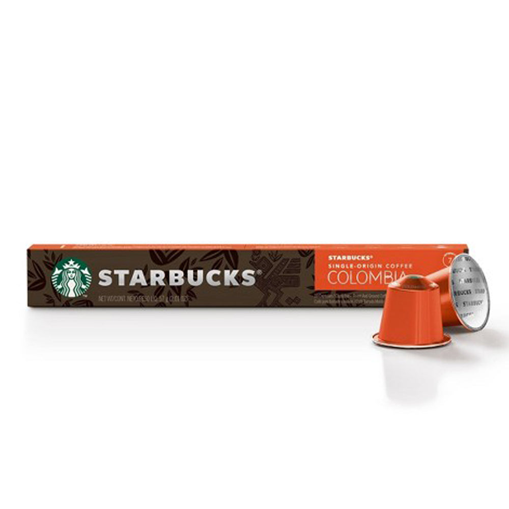 Starbucks Nespresso Compatible Colombia Pods - 10 Capsules