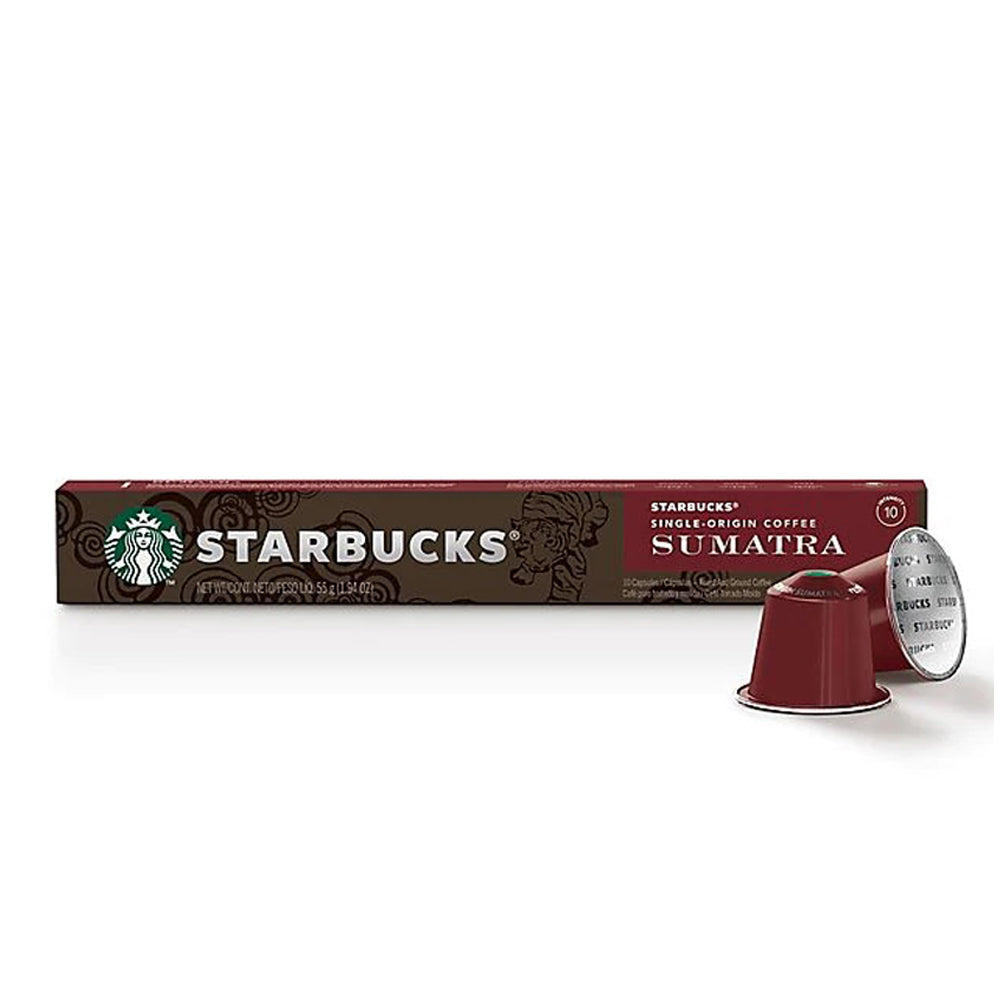 Starbucks Nespresso Compatible Sumatra Pods - 10 Capsules