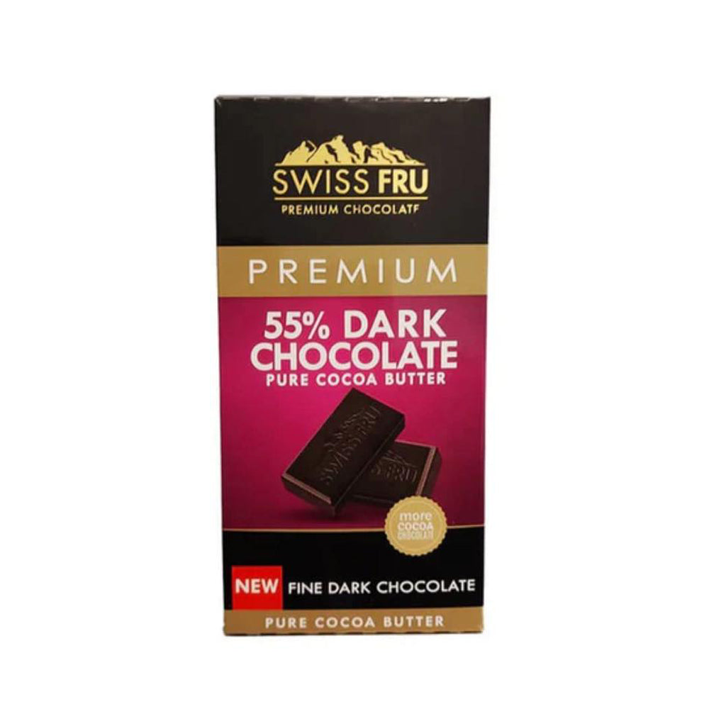 Swiss Fru - 55% Dark Chocolate - 80g