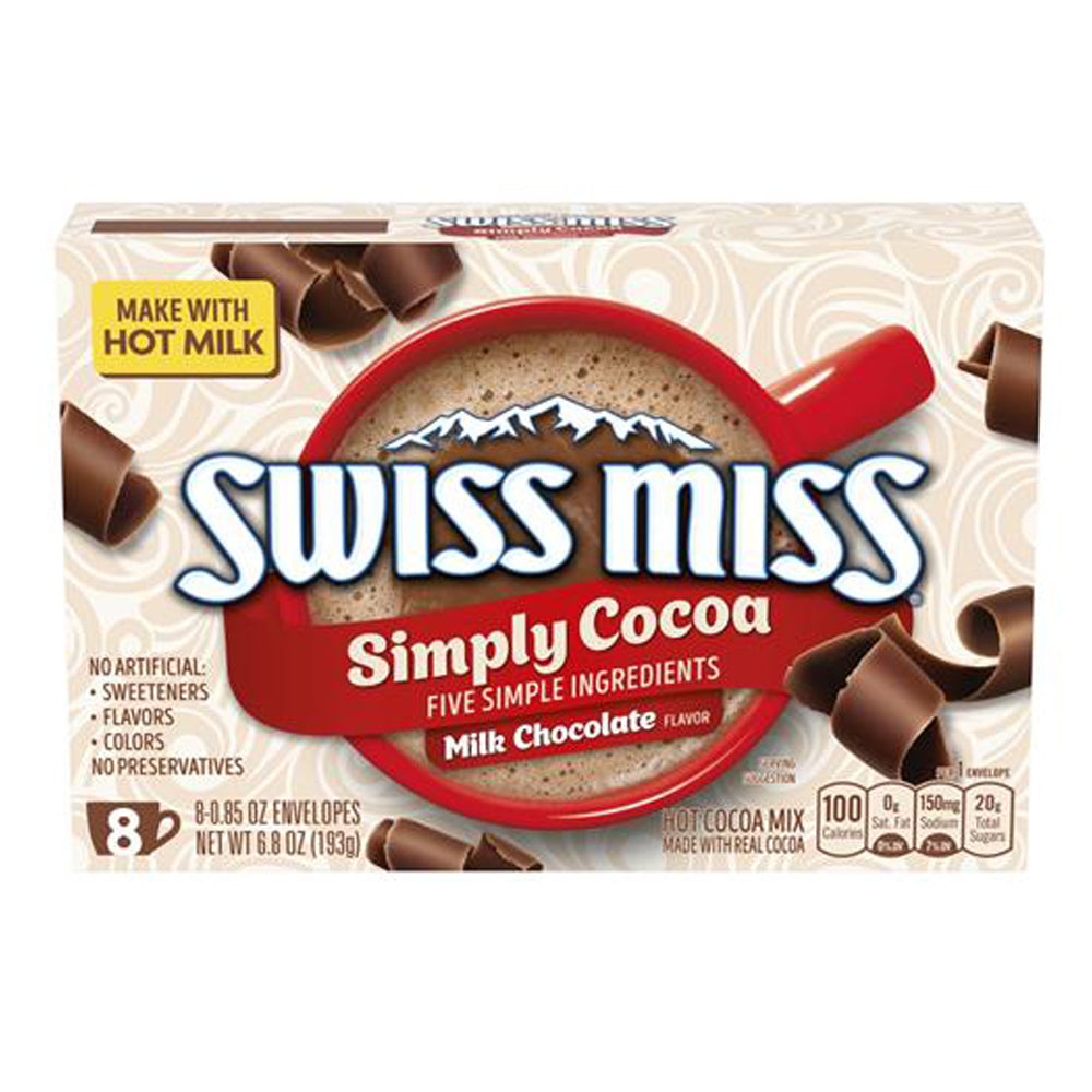 Swiss Miss - Simply Cocoa - Milk Chocolate - 8 mugs