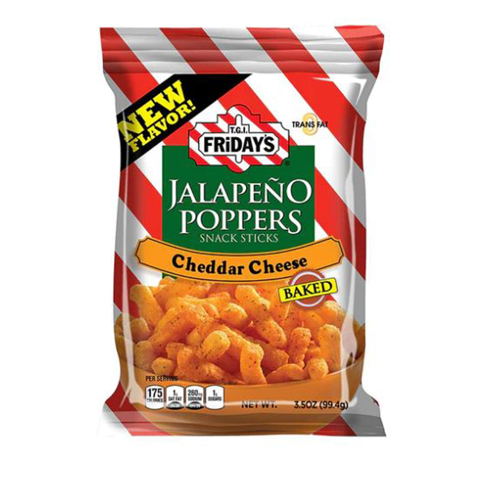 TGI Fridays - Baked Cheddar Cheese Jalapeno Poppers Snacks - 92g