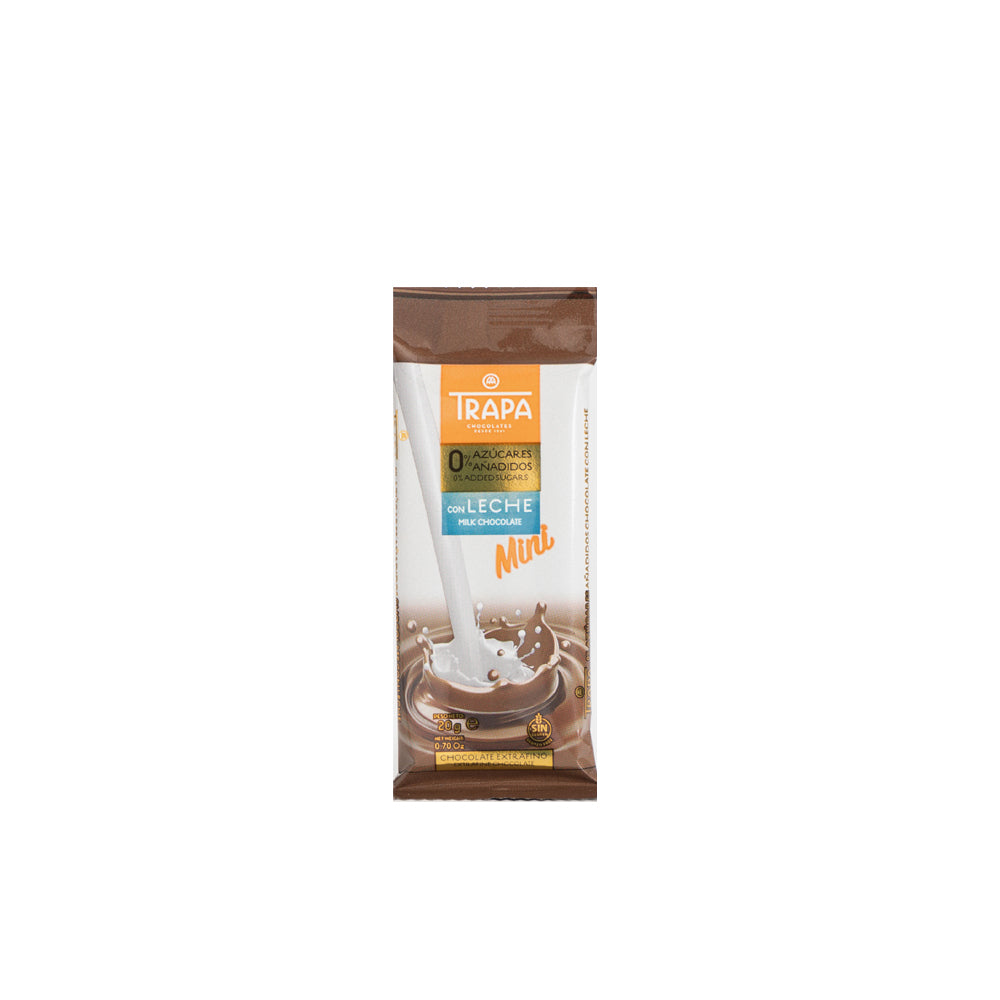 TRAPA - Mini Con Leche Milk Chocolate - 20g