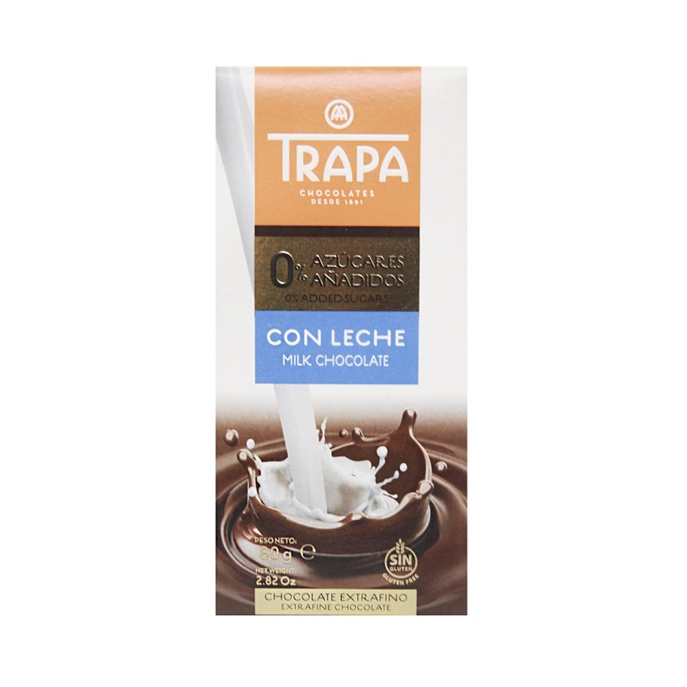 TRAPA - Sugar Free - Milk Chocolate - 80g
