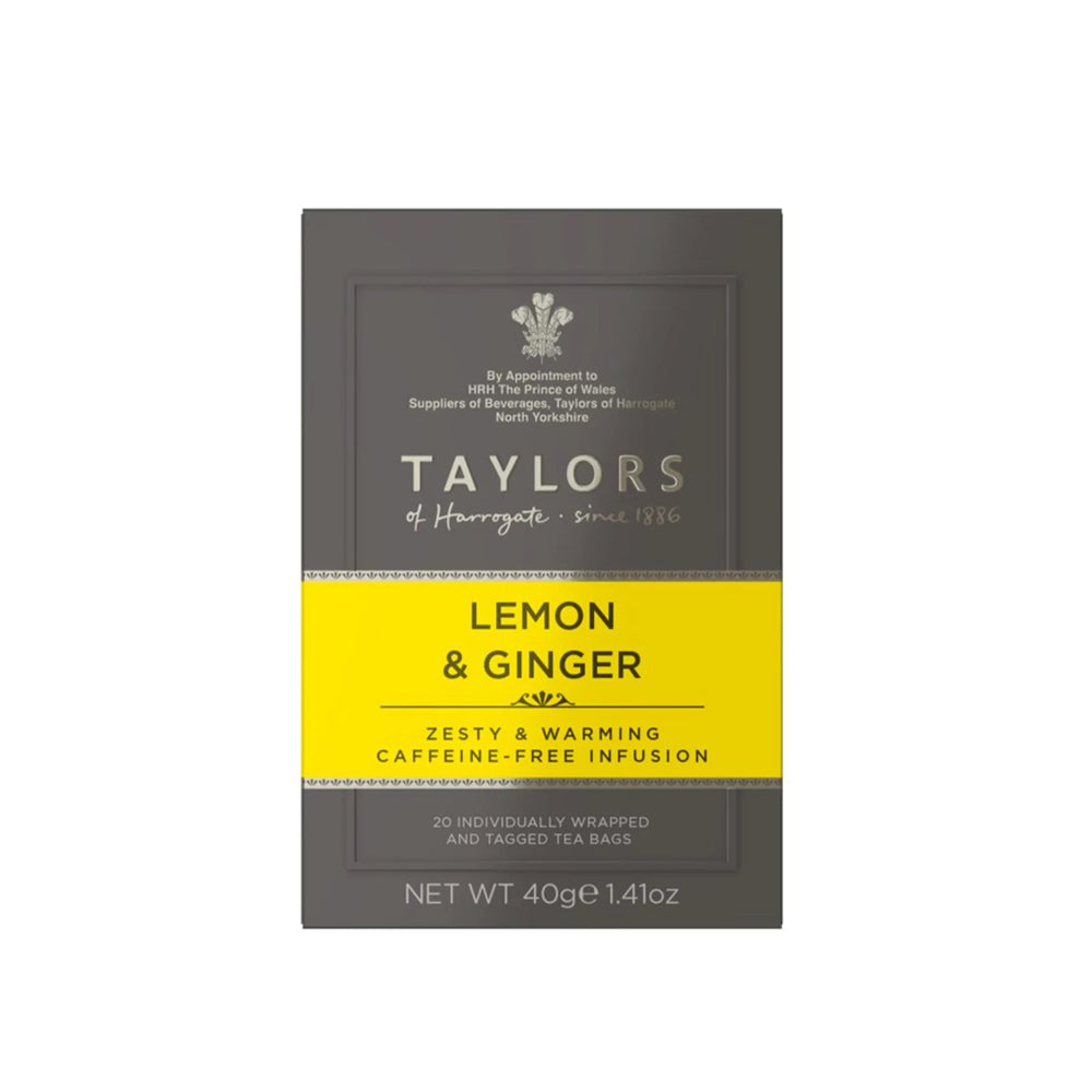 Taylors of Harrogate - Herbal Infusion - Lemon & Ginger - 20tb