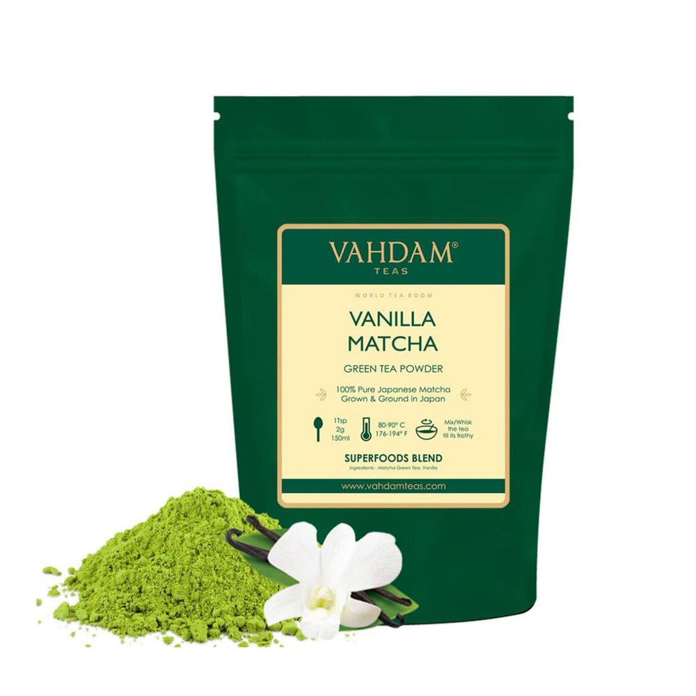 Vahdam Teas - Vanilla Matcha Green Tea Powder - 50g