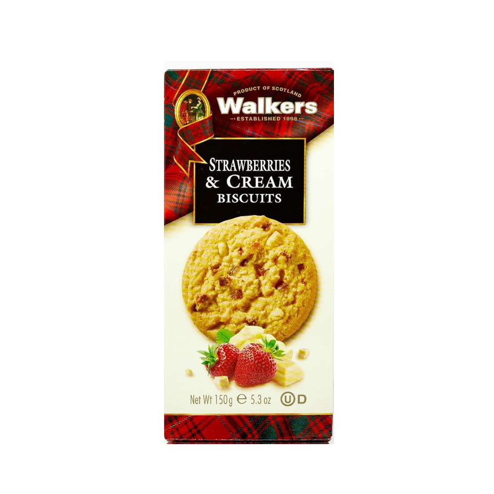Walkers - Strawberries & Cream Biscuits - 150g