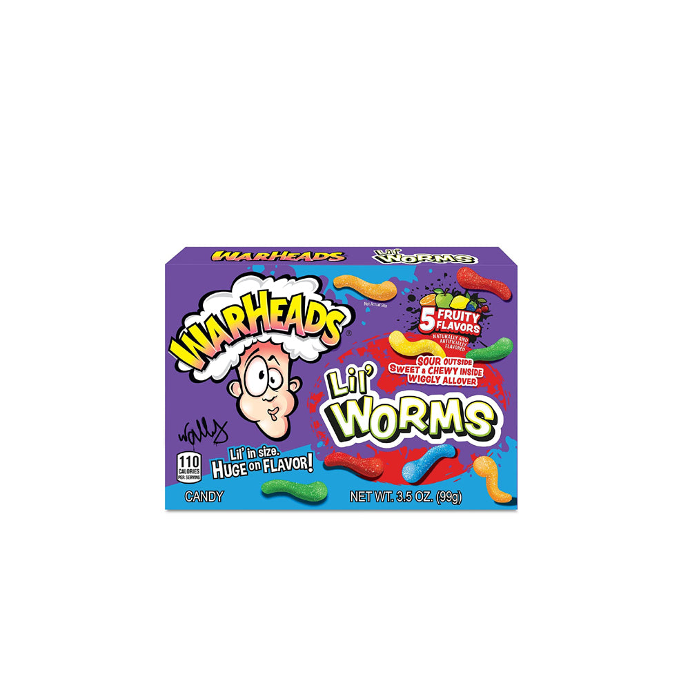Warheads - Lil'Worms Gummi Candy Chews Theater Box - 99g